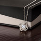 Love Knot Necklace 14k White Gold/18k Yellow Gold