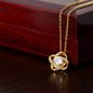 Love Knot Necklace 14k White Gold/18k Yellow Gold