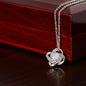 Love Knot Necklace 14k White Gold/18k Yellow Gold
