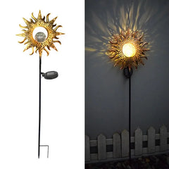 Solar Powered Lawn Light Pole Lamp