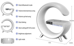 Bluetooth Speaker Wireless Fast Charging Clock Lamp Atmosphere Nightlight Alarm