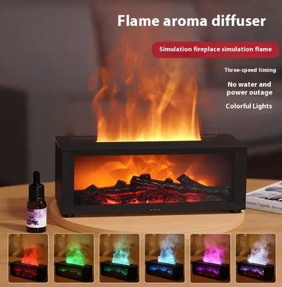 3D Flame Diffuser Essential Oil Humidifier Aromatherapy