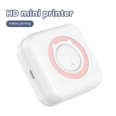 Inkless Thermal Mini Printer Portable Sticker