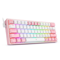 Mini RGB Lit Gaming Keyboard Mechanical Wired