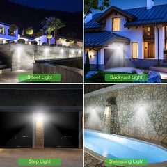 Outdoor LED Solar Power Light PIR Motion Sensor Waterproof for Wall