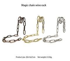 Iron Chain Wine Bottle Holder Floating Magic