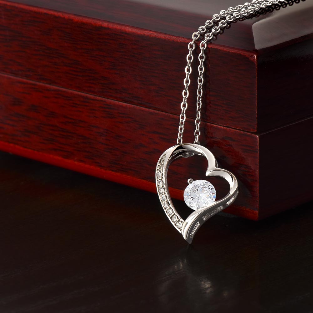 Forever Love Necklace 14K White Gold 18K Yellow Gold