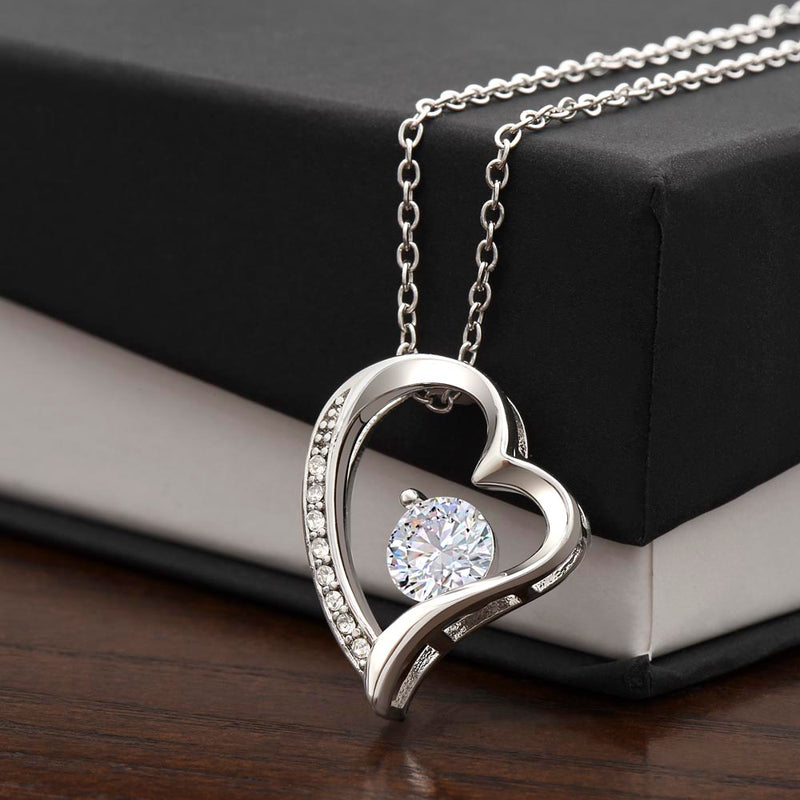 Forever Love Necklace 14K White Gold 18K Yellow Gold