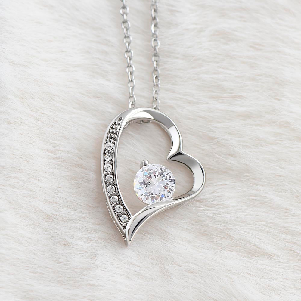 Forever Love Necklace 14K White Gold 18K Yellow Gold