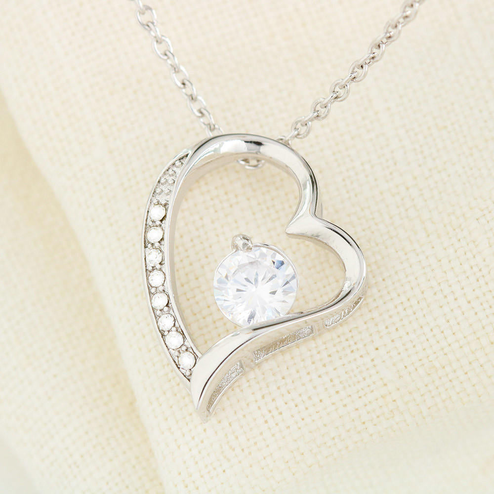 Forever Love Necklace 14K White Gold 18K Yellow Gold