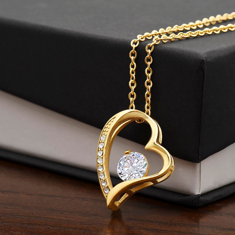 Forever Love Necklace 14K White Gold 18K Yellow Gold