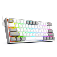 Mini RGB Lit Gaming Keyboard Mechanical Wired