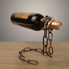 Iron Chain Wine Bottle Holder Floating Magic