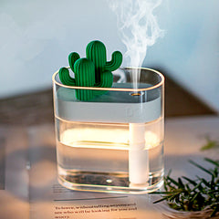 Ultrasonic Air Humidifier Diffuser Essential Oil 160ml Clear Cactus LED USB Car Purifier Aroma ion Mist Maker