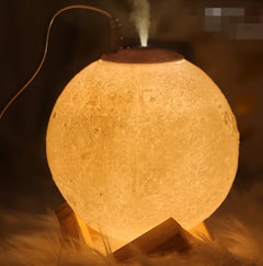 Ultrasonic LED Moon Air Diffuser Humidifier Night Light