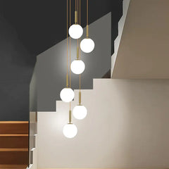 Modern LED Glass Ball Chandelier