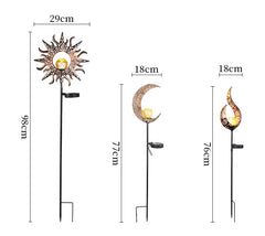 Solar Powered Lawn Light Pole Lamp