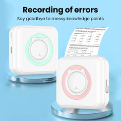 Inkless Thermal Mini Printer Portable Sticker