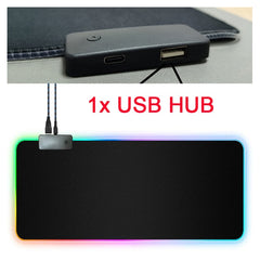 LED Lighted RGB Mouse Pad with Cable