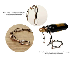 Iron Chain Wine Bottle Holder Floating Magic